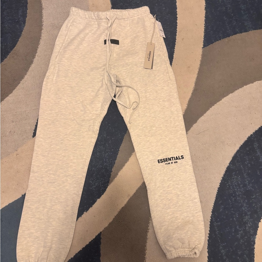 Essentials Light Gray Joggers - image 1